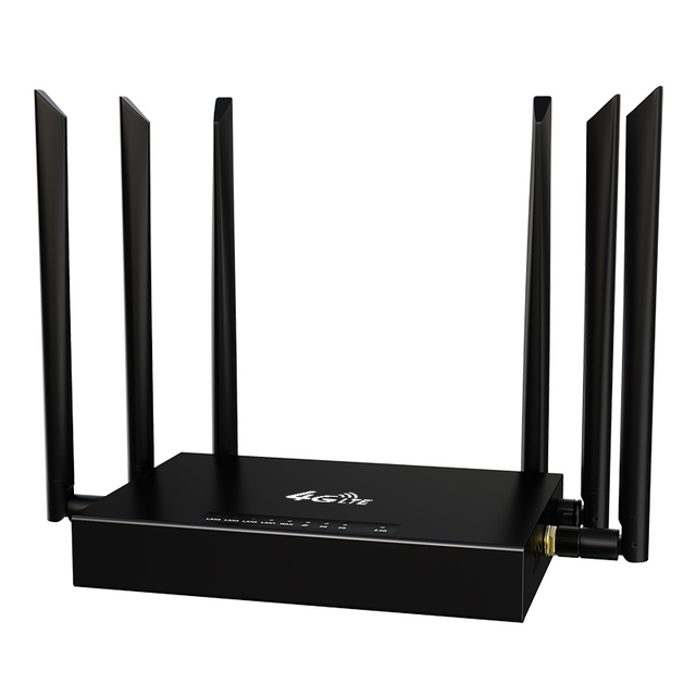 Industrial 4G LTE CPE Router with 6 External Antennas SIM Card Slot Wireless 300Mbps Portable Design