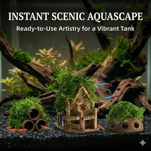 Décoration aquatique en céramique <span class=keywords><strong>pour</strong></span> aquarium, style moderne et éco-responsable, idéale <span class=keywords><strong>pour</strong></span> poissons et crevettes en extérieur - Product Image 6