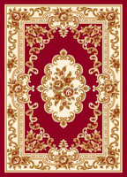Tapis Wilton à poils coupés, motif floral, en polypropylène, fabriqué à la machine, avec envers antidérapant, résistant aux taches, réversible, épais et antimicrobien