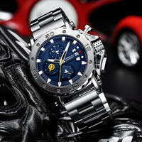 CRRJU 2294 Modische Guangzhou Herren-Quarzuhr mit Edelstahlarmband, Wasserdicht, Original Chronograph, Preisgünstige Armbanduhr für Männer