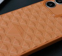 Coque de téléphone à motif diamant 3D stéréoscopique, coque souple en silicone pour iPhone 13/14/15/16/17, vente chaude