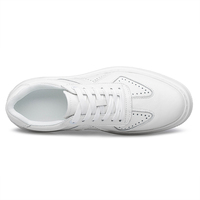 Chaussures décontractées en cuir blanc personnalisées 2025 pour hommes et femmes, baskets rehaussantes respirantes, légères et antidérapantes, tailles 37-45