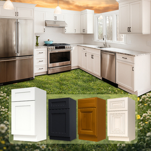 Wholesale Shaker Style <b>Kitchen</b> Cabinets For Multi-Family <b>Units</b> | Factory Direct | American Construction Projects Wooden Cabinets - Product Image 1