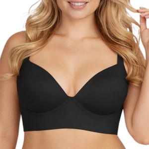 Cao cấp hợp thời trang cộng với kích thước liền mạch Underwire push-up chống chảy xệ thoáng khí thể thao thoải mái trở lại sâu V hình Áo ngực cho phụ nữ - Product Image 5