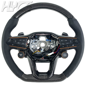 <span class=keywords><strong>Volante</strong></span> Personalizado de Cuero y Fibra de Carbono para Mejorar el Interior del Automóvil, Compatible con <span class=keywords><strong>SEAT</strong></span> <span class=keywords><strong>Leon</strong></span> <span class=keywords><strong>FR</strong></span> Cupra Ibiza Arona - Product Image 1