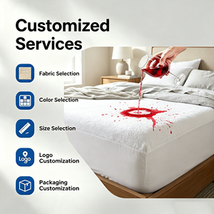 Fully Enclosed <strong>Waterproof</strong> <strong>Mattress</strong> <strong>Protector</strong> Fitted Sheet Deep Pocket Breathable Hypoallergenic <strong>Mattress</strong> Topper <strong>Bed</strong> Cover - Product Image 3