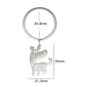 Yiwu Aceon Stainless Steel Cute Dog Unicorn Fox Animal Zoo Element Animal Protection Association Promotional Gift Key Chain