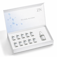 Boîte magnétique rigide de type livre en titane blanc nacré avec logo personnalisé, pour sérum et ampoule avec compte-gouttes, emballage médical pour soins de la peau