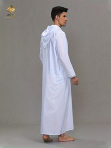 Túnica Islámica Bordada para Hombre HARAMAIN MEN THOUB |   Cuello con Capucha |   Manga Larga |   Vestido ligero de secado rápido - Product Image 5