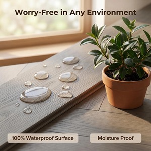 Suelo Laminado <span class=keywords><strong>de</strong></span> Madera con Diseño Espiga, 10mm, E0, Sistema <span class=keywords><strong>de</strong></span> Clic Unilin, Tablas Pequeñas, Fotocatalizador, Biselado, Impermeable, Parqué Híbrido - Product Image 3