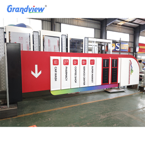 Điền trạm xăng Mall ngoài trời LED kỹ thuật số Giá hiển thị tùy chỉnh 7 đoạn quảng cáo pylon biển hiệu Totem signage - Product Image 1