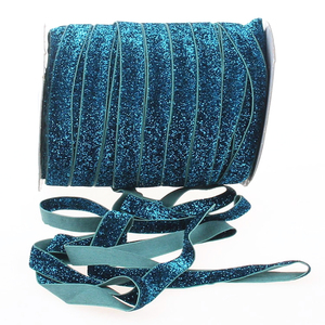 <span class=keywords><strong>Ruban</strong></span> en velours métallique noir non élastique de 1 pouce (25 mm) de large, <span class=keywords><strong>ruban</strong></span> pailleté de Noël pour emballage cadeau - Product Image 4