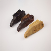 Mini brosse de nettoyage ludique en poils de porc faits main, avec manche en bois de santal et fil de fixation, pour DIY et OEM