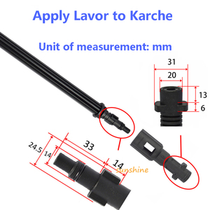 Adaptateur de nettoyeur haute pression SS pour Karche série K entre <span class=keywords><strong>pistolet</strong></span> de lavage <span class=keywords><strong>Lavor</strong></span> Parkside et connecteur de convertisseur d'accessoires de nettoyage - Product Image 5
