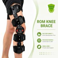 Attelle de genou articulée réglable ROM, orthèse télescopique orthopédique pour la récupération post-chirurgicale des fractures