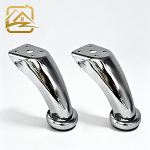 Modern Stainless Steel Furniture Leg Chair Base Round Heavy Duty Home Office Design Chrome Finish - Product Image 1