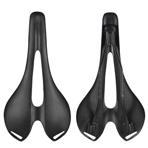WEST BIKING-Coussin de selle de vélo de route, mat, brillant, noir, ultraléger, matériel en cuir de style simple - Product Image 3