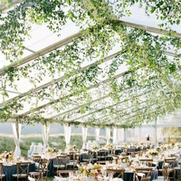 Carpa Transparente de Aluminio de 20m X 50m |   Carpa de Lujo para Banquetes de Boda al Aire Libre, con Capacidad para hasta 600 Invitados