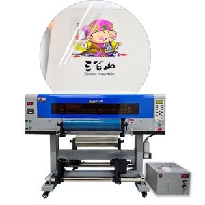 Impresora UV DTF de rollo a rollo todo en uno de 60CM con 4 cabezales de impresión I3200 para película adhesiva y laminadora - Estampado en caliente de láminas - Product Image 2