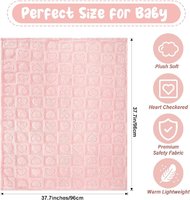 Kinder bett Kinderwagen Warme leichte atmungsaktive Decke Sherpa Baby decke Herz Karierte Premium Fleece Kinder Kleinkind Decken