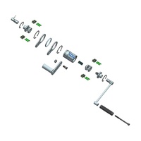 Clé multiplicatrice de couple 16B 1:16 680 Nm, outil compact pour démontage d'écrous de pneus de voiture, réparation automobile, clé à douille 1/2" à économie d'effort, jeu de 3 douilles