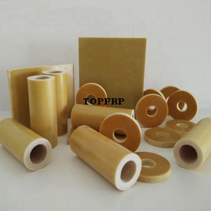 China Processable Yellow Epoxy <b>Resin</b> Fiberglass Insulating Tube - Product Image 4