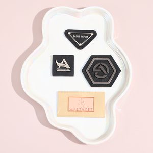 Custom Brand <b>Jeans</b> Clothing Tags Pu Label Patch Embossed Custom Metal Plating Labels for <b>Jeans</b> and Bags - Product Image 4