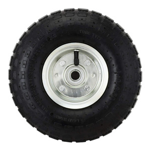 Rueda neumática de caucho 4.10/3.50-4 con llanta de acero para camioneta de carga o carrito de jardín - Product Image 4
