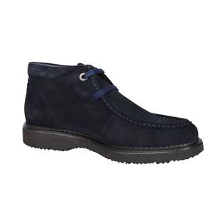 Stivaletto stringato da uomo Callaghan in camoscio blu navy, scarpa comoda per camminare - Product Image 6