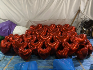 Bola de espejo plateada, bolas grandes y brillantes inflables, globo de fiesta de discoteca gigante, decoración de eventos de Navidad, esfera de espejo grande reflectante de PVC - Product Image 6