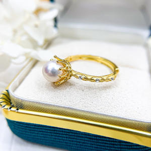 WENCHI - Soporte para Joyas de Plata DIY con Anillo de Plata S925, Cuentas Redondas de 9-12 mm, Anillo Ocultador de 6-12 mm - Accesorio 12035 China - Product Image 3