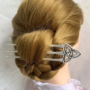 Pique à cheveux vintage en alliage style Viking, bâtonnet, pince, couteau poignard marin 16cm Maxfree pour femme - Product Image 3