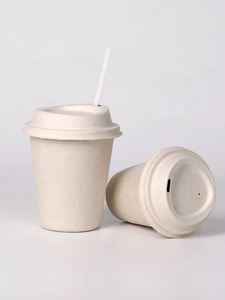 Couvercles jetables en papier pour gobelets à café 9/12/16 oz avec logo et design personnalisé - Product Image 3