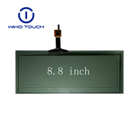Pantalla Táctil Capacitiva TFT IPS Negra de 8.8 Pulgadas, Resolución 1024*600, Modelo Personalizado
