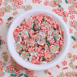 Nouvel emballage 10g, pâte à modeler souple, impression étoiles de Noël, flocon de neige, colle crème, bricolage, bijoux, décoration de gâteau, sucre, grain, décoration d'art des ongles - Product Image 2