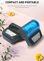 Imprimante thermique portable mini 80 mm haute vitesse BT, imprimante compacte pour Android, idéale pour les petites entreprises