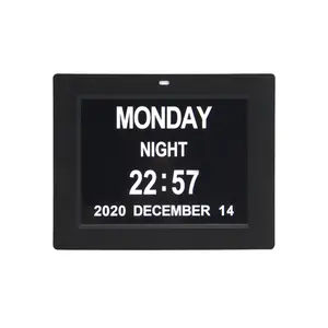 CHEETIE CP047 Multifunction Large LCD Digital Display Wall Decor Alarm Calendar Clock for Elderly