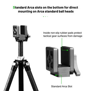 FANAUE GS-02 in lega di alluminio supporto sella da caccia piastra a sgancio rapido compatibile <span class=keywords><strong>M</strong></span>-Lok ARCA per svizzero per ottimale - Product Image 3