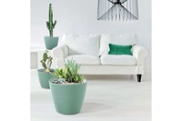 Pot de fleurs en plastique à texture tressée en rotin 3D, style nordique moderne, pour bureau, balcon, salon, plantes succulentes