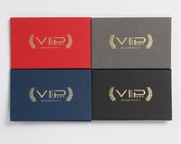 Boîte d'emballage de carte de membre VIP de luxe avec logo personnalisé, boîte rigide magnétique en carton, porte-cartes de crédit pour cadeaux d'affaires
