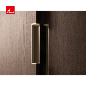 Allandgroup <strong>Slim</strong> Modular Custom Storage Solution for Compact Spaces <strong>Wardrobe</strong> with Elegant Wood Grain Finishes Design - Product Image 3
