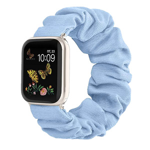 Correa de tela de algodón transpirable compatible con iWatch Series 10 9 8 7 6 5 4 3, correa elástica para la muñeca. - Product Image 6