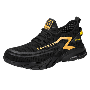 Zapatos de seguridad de cuero de grano completo Kevlar entresuela protección contra pinchazos botas transpirables antideslizantes para la construcción - Product Image 2