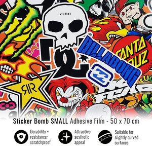 ฟิล์มห่อกาวสำหรับรถยนต์สติกเกอร์ระเบิดขนาด50x70ซม. ขนาดเล็ก - Product Image 1