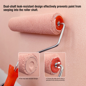 Cứng 7 mảnh phát hành nhanh chóng knitwool sơn Con lăn thiết lập với 9in khung tròn - Product Image 6