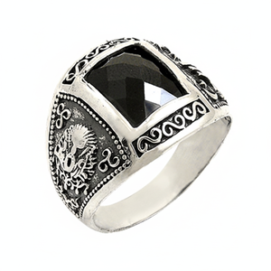 925K Sterling Silver Ottoman Empire Men <b>Ring</b> - Product Image 2