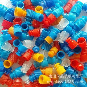 Tapones para tubos de ensayo de 15 mm, de plástico PE, con forma de ala, desechables, para uso en laboratorio - Product Image 1