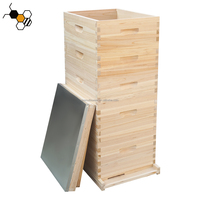 Fournisseur d'usine Ruche Langstroth 5 couches 10 cadres en bois de sapin naturel pour l'apiculture à vendre