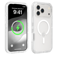 Coque Robuste Transparente Magnétique Antichoc pour Apple iPhone 17 Pro – Protection Renforcée Type Armure