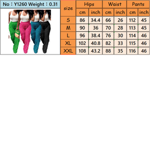 <span class=keywords><strong>Pantalon</strong></span> de jogging ample et long pour femme, taille haute, uni, avec volants ondulés et empiècements, coupe large - Product Image 6